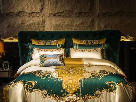 Opulent Cotton Embroidered Bedding Set Online