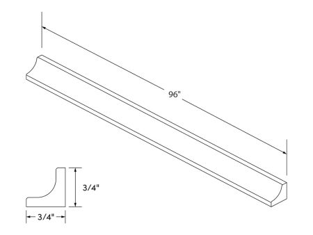 White Shaker Inside Corner Molding by Craft For Discount