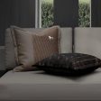 Classy Modern Italian Luxury Couch Pillow with Brown Stitching Online Sale