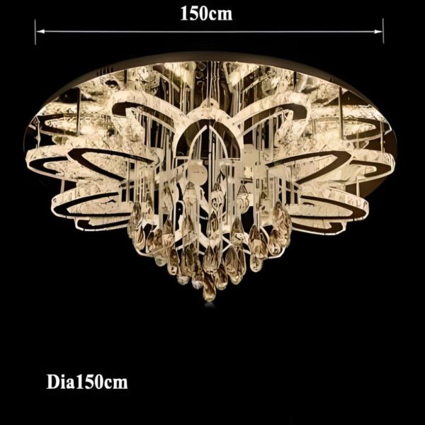 LED Modern Crystal Stainless Steel Chandelier Supply