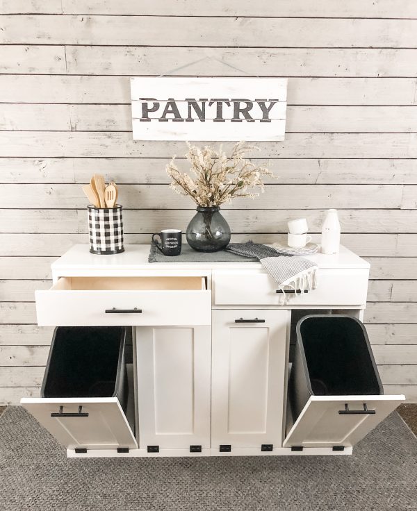 Remington with a storage drawer in white farmhouse style doors Online