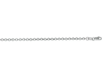 14K Gold 2.5mm Lite Rolo Chain Sale