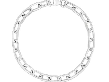 Silver Paperclip Chain Bracelet Supply