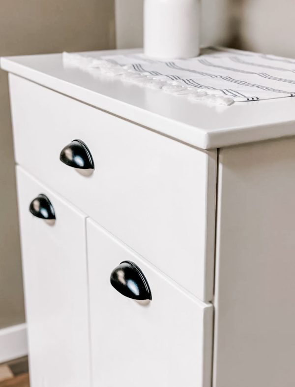 Barlow with a storage drawer in white modern style Cheap