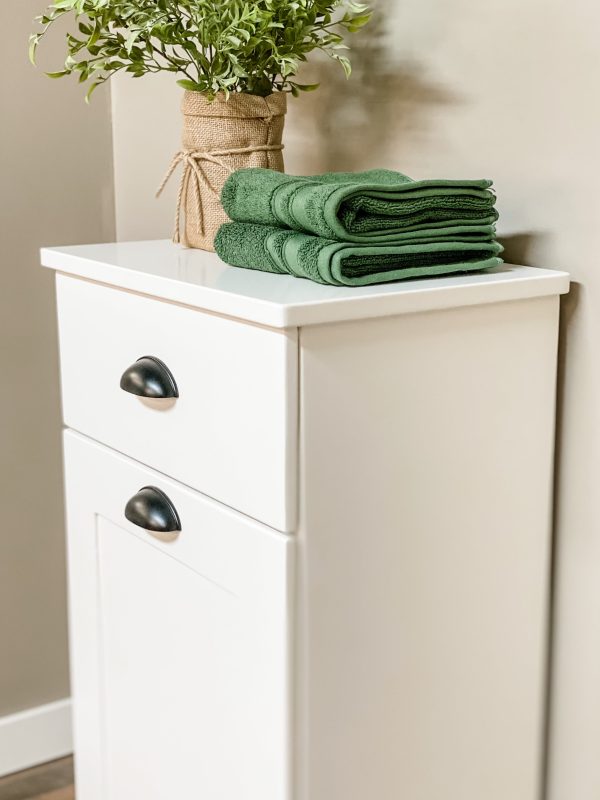 Sinclair laundry with a storage drawer in white farmhouse style For Discount