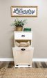 Sinclair laundry with a storage drawer in white farmhouse style For Discount