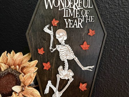 It s the most wonderful time of the year - skeleton sign Discount