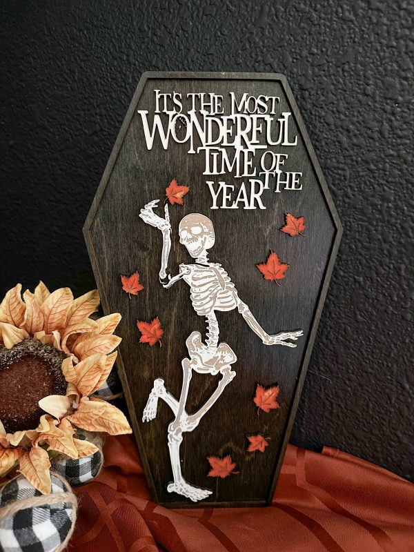 It s the most wonderful time of the year - skeleton sign Discount