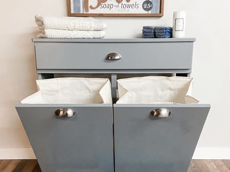 Dashwood laundry with a storage drawer in dark gray modern style Hot on Sale