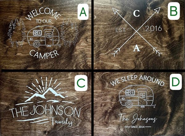 Engraved Camper Stove Cover, RV, Apartment, Mobile Home, Gas Range, Noodle Board, Camping, Realtor Gift, Personalized, Electric Stovetop Hot on Sale