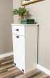 Sinclair laundry with a storage drawer in white farmhouse style For Discount