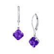 14k White Gold 1.90cttw Amethyst Earrings Hot on Sale