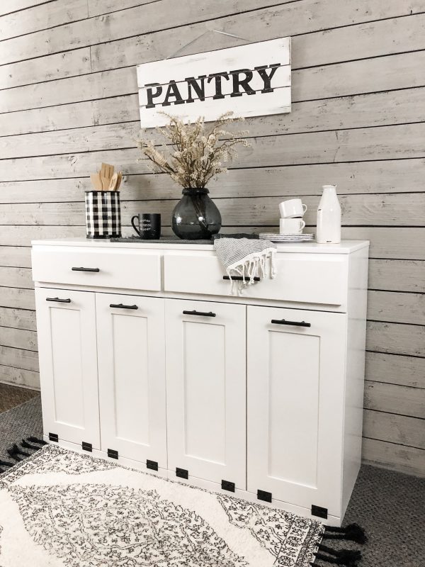 Remington with a storage drawer in white farmhouse style doors Online