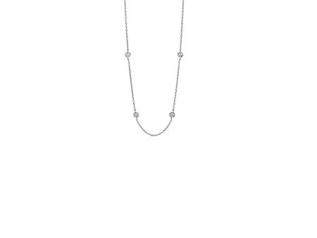 Silver CZ Station Anklet Cheap