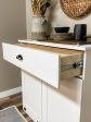 Dashwood with a storage drawer in white farmhouse style door For Cheap