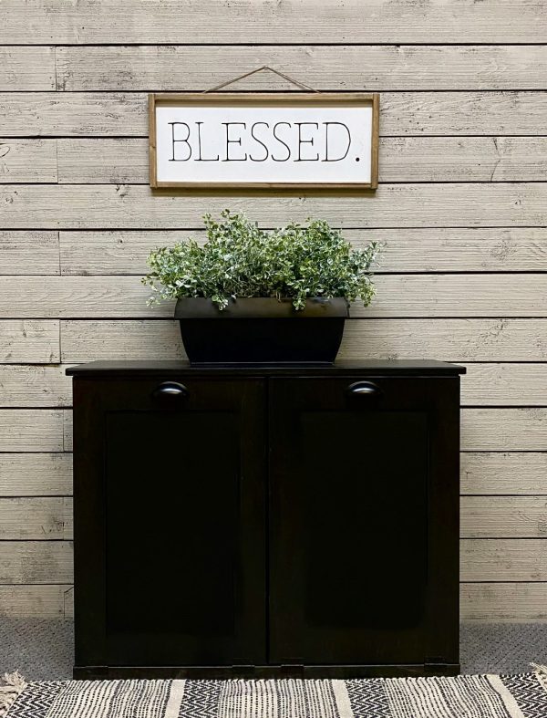 Dashwood in black textured wood look modern style door For Sale