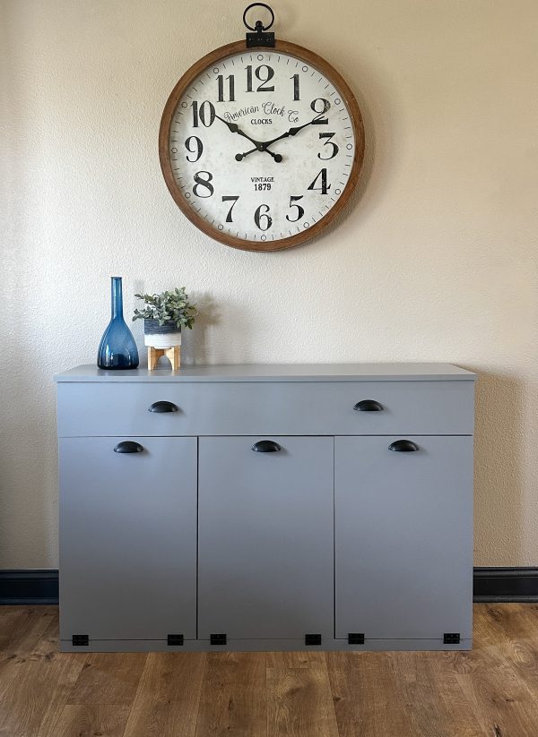 Templeton with a storage drawer in gray modern style Online