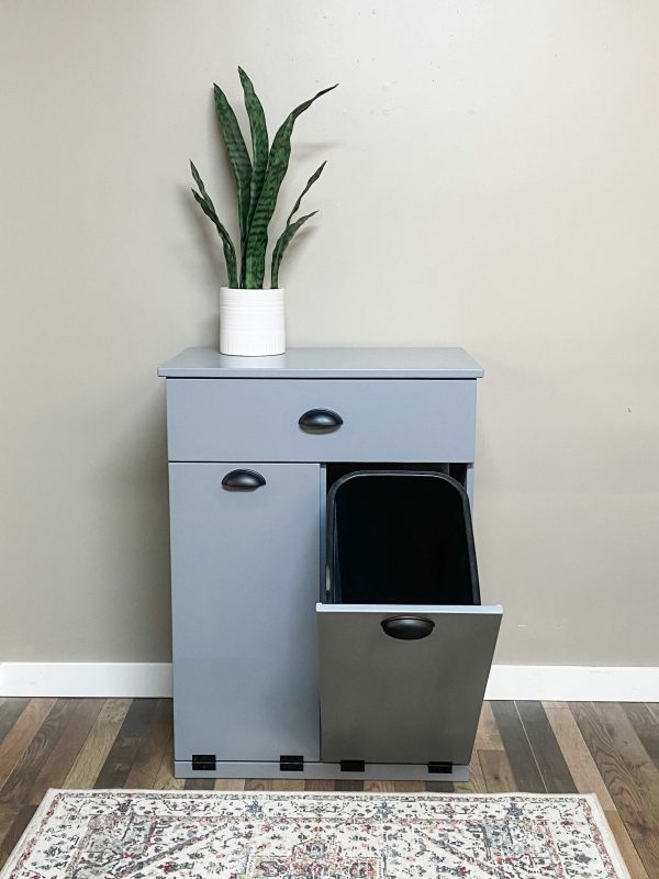 Barlow with a storage drawer in dark gray modern style Hot on Sale