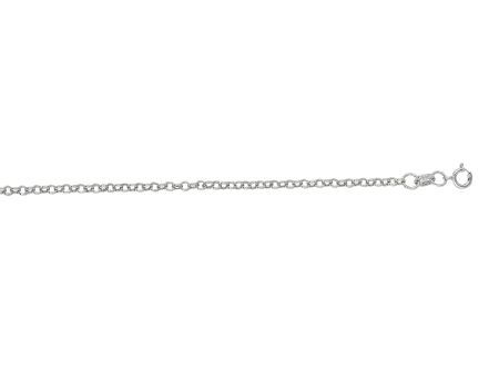 14K Gold 1.9mm Lite Rolo Chain Hot on Sale