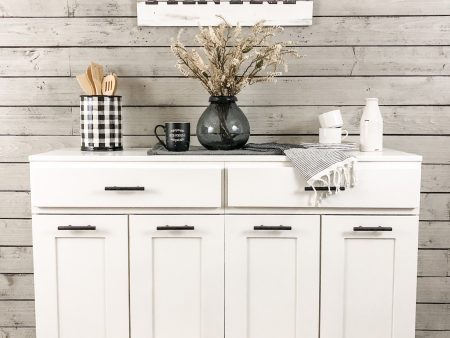 Remington with a storage drawer in white farmhouse style doors Online