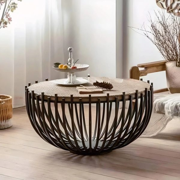 Elegant Round Metal Coffee Table Cheap