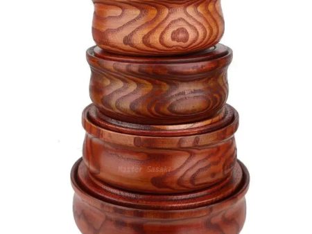 Wooden Salad Bowl with Lid - Eco-Friendly & Durable Online Hot Sale