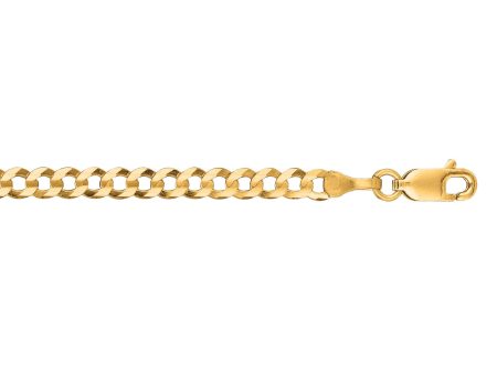 14K Gold 3.2mm Comfort Curb Chain Online