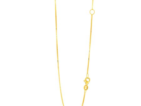 14K Gold .8mm Extendable Chain Cheap