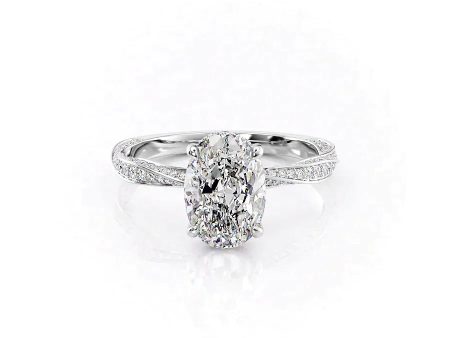 The Caroline Set With A 2 Carat Oval Moissanite For Discount