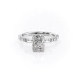 The Hailey Set With A 2.5 Carat Radiant Moissanite For Discount