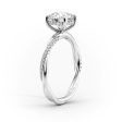 The Stacey Set With A 2.5 Carat Princess Moissanite Hot on Sale