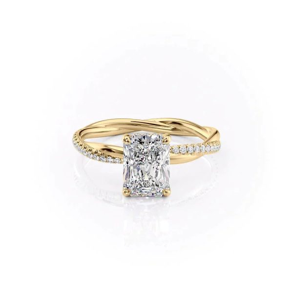 The Stacey Set With A 1 Carat Radiant Moissanite Online now