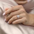 The Stacey Set With A 1.5 Carat Princess Moissanite Online Sale