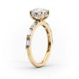 The Hailey Set With A 3 Carat Pear Moissanite on Sale