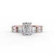 The Hailey Set With A 4 Carat Radiant Moissanite Online